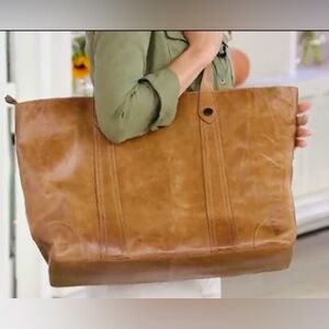 Frye Melissa Traveler Leather Tote Handbag